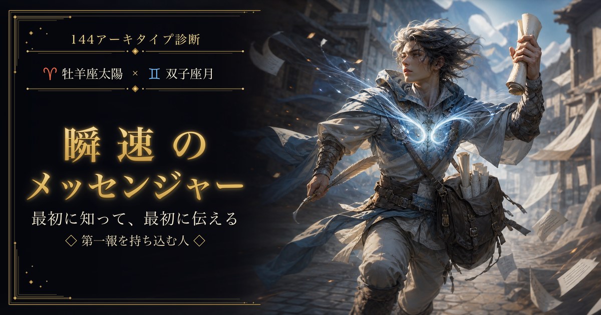 牡羊座 × 双子座 — 瞬速のメッセンジャー