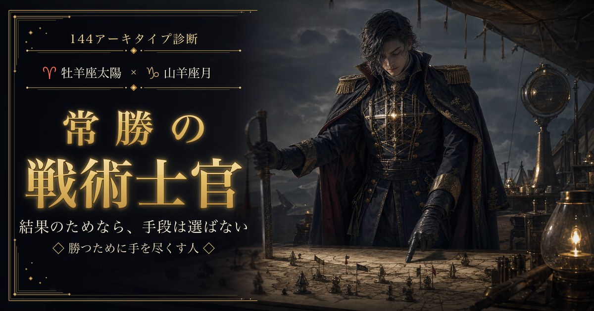 牡羊座 × 山羊座 — 常勝の戦術士官