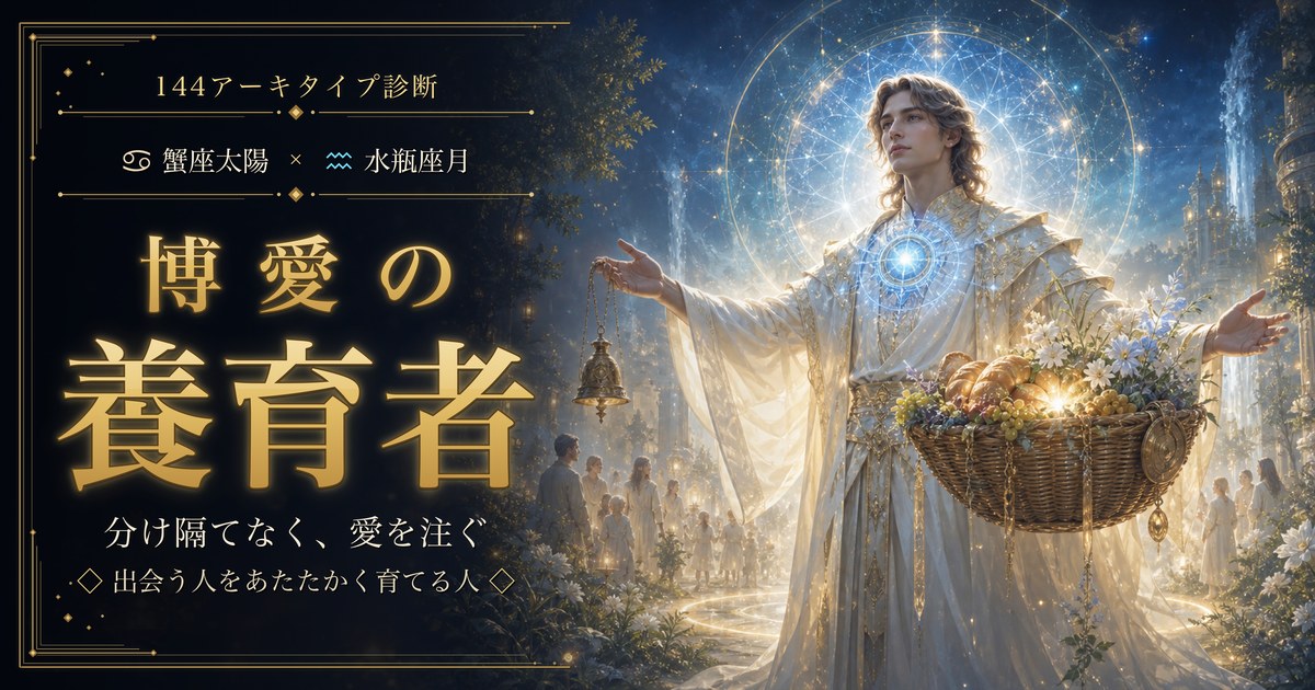 蟹座 × 水瓶座 — 博愛の養育者