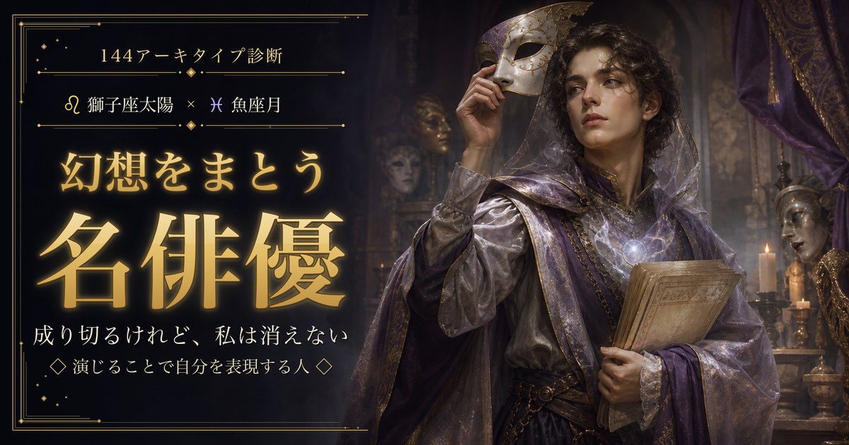 獅子座 × 魚座 — 幻想をまとう名俳優
