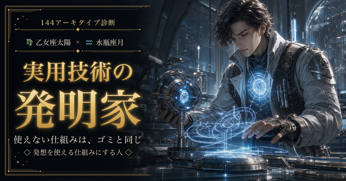 乙女座 × 水瓶座 — 実用技術の発明家