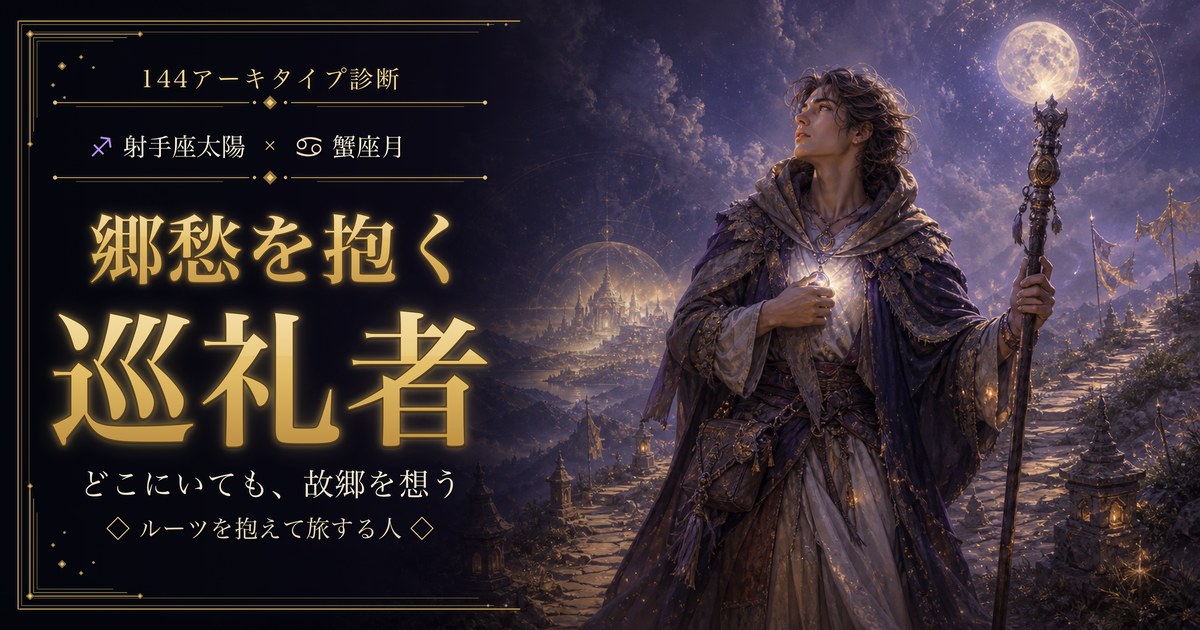 射手座 × 蟹座 — 郷愁を抱く巡礼者