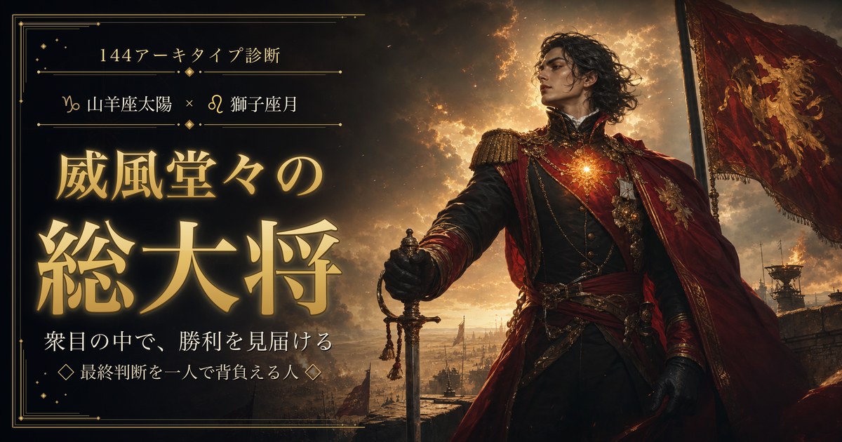 山羊座 × 獅子座 — 威風堂々の総大将