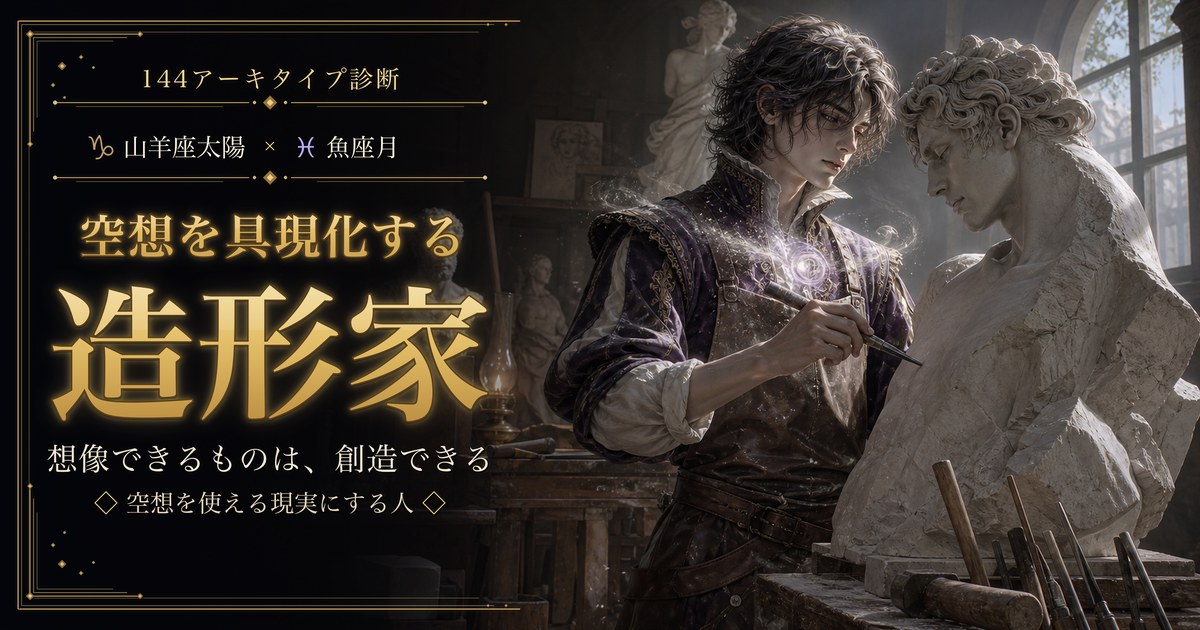 山羊座 × 魚座 — 空想を具現化する造形家