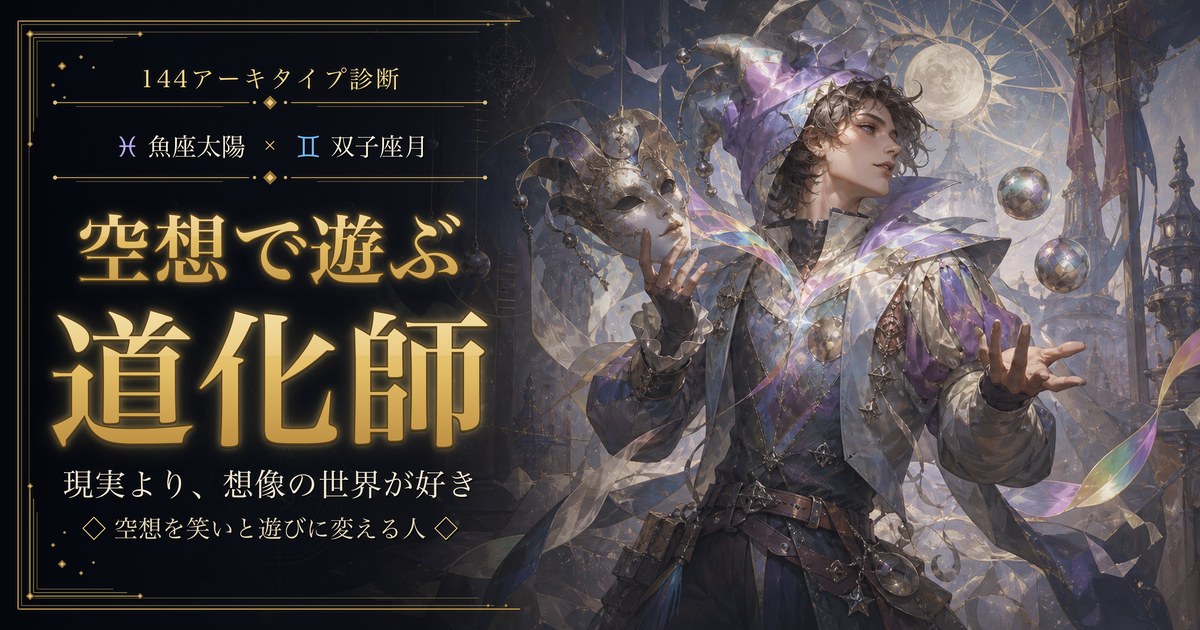 魚座 × 双子座 — 空想で遊ぶ道化師