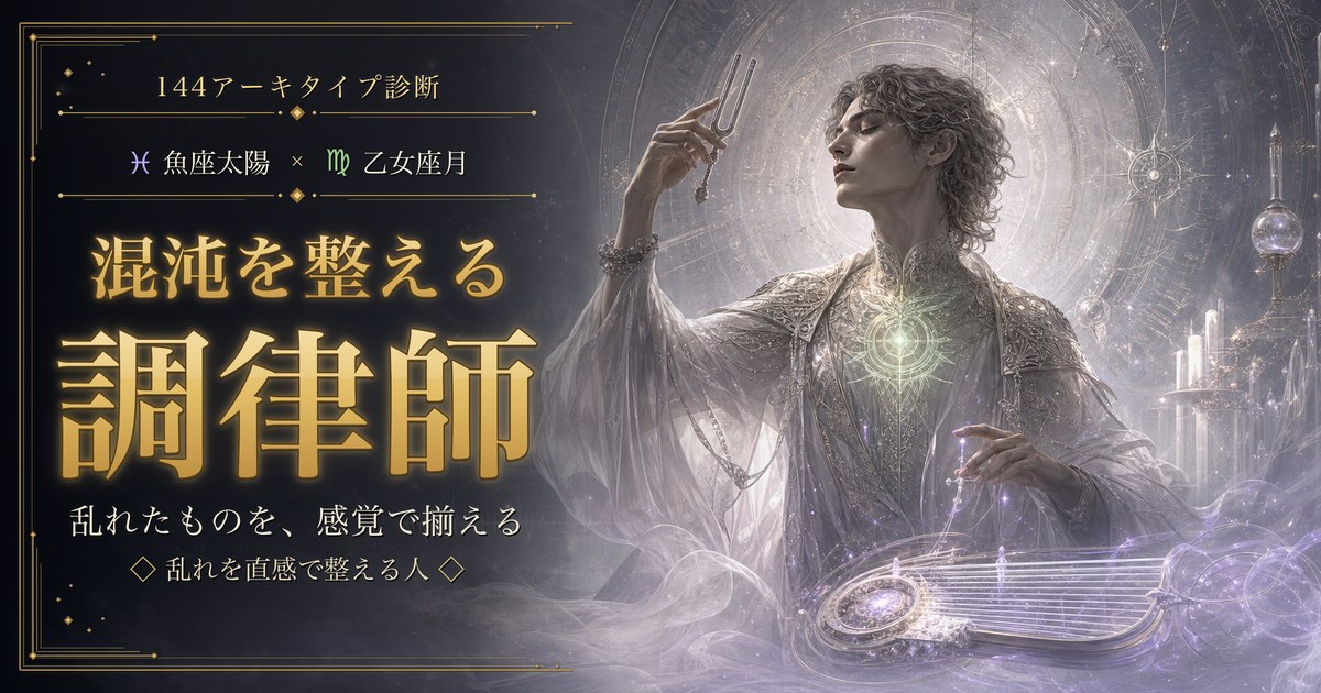 魚座 × 乙女座 — 混沌を整える調律師