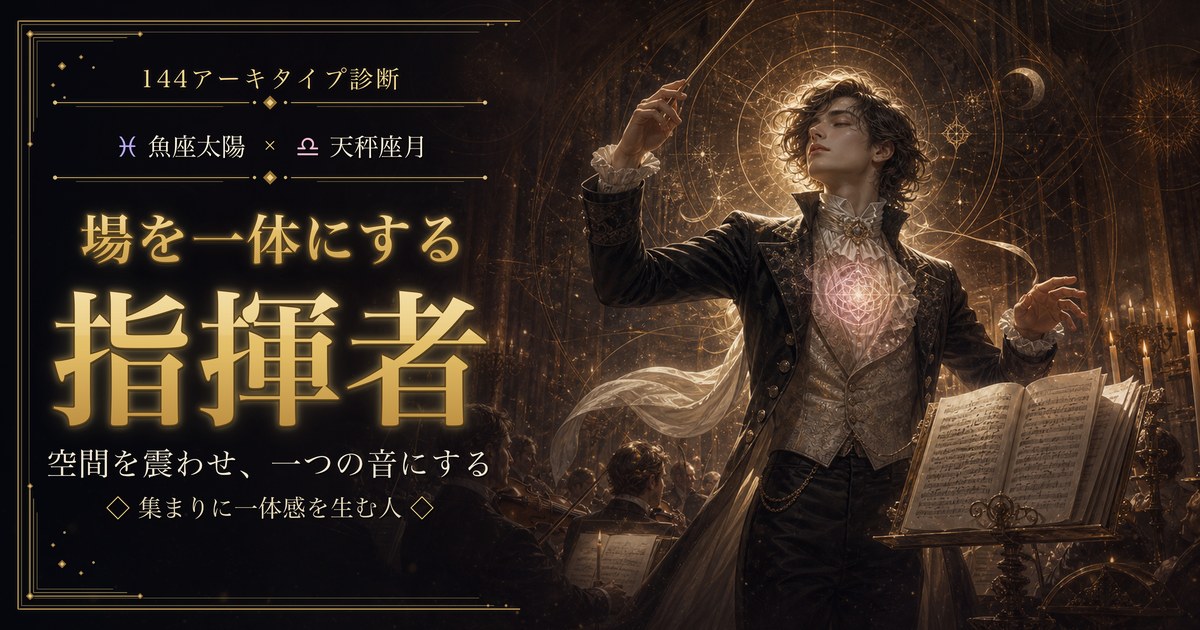 魚座 × 天秤座 — 場を一体にする指揮者