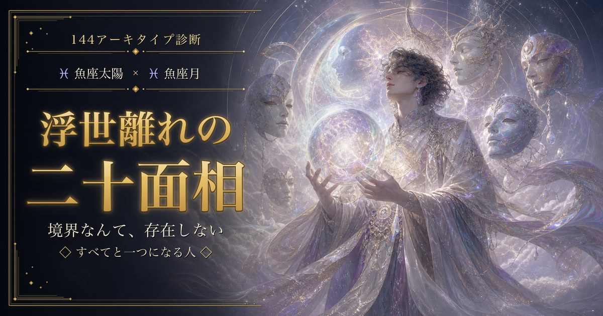 魚座 × 魚座 — 浮世離れの二十面相